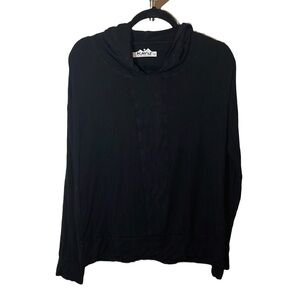 Kavu Hooded Black Long Sleeve Shirt